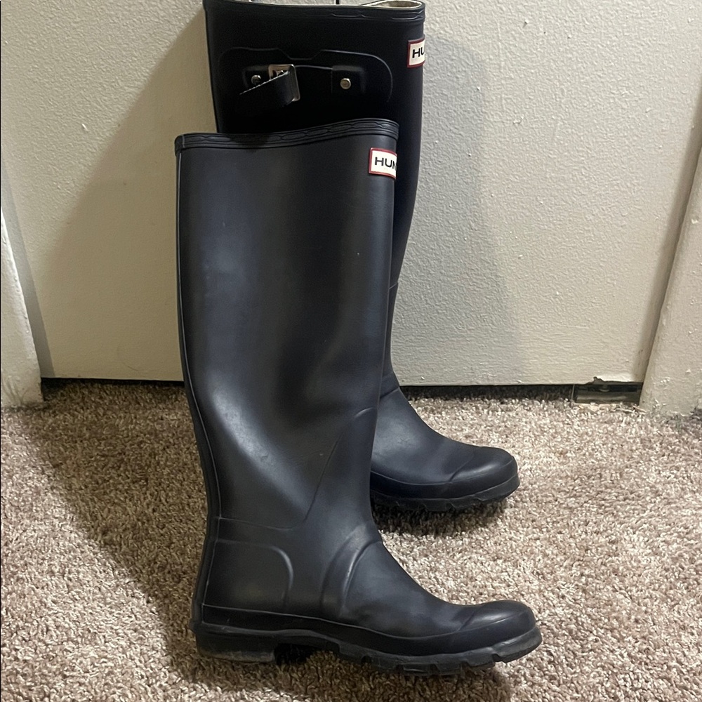 Hunter Classic Deep purple Waterproof Boots - Picture 8 of 12